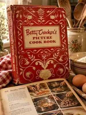 Betty Crocker’s Picture Cookbook Has Been Bringing Families Together for Generations Some cookbooks teach you how to cook. This one becomes part of your family’s story. From stained pages to Sunday dinners, it’s the same classic cookbook that has helped generations create memories around the table. Start your own family tradition with the timeless Betty Crocker’s Picture Cookbook. #BettyCrocker #Cookbook #Nostalgia #Cooking 