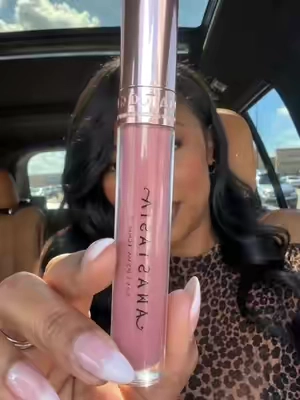 The perfect milky pink lipgloss does exist! 😍 #pinklipgloss #lipgloss #makeup #blackgirlmakeup #fullglam 