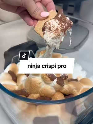 Made s’mores without the campfire. 🤎🔥 The Ninja Crispi Pro gets them perfectly gooey with melty chocolate and toasted marshmallows in minutes. If you needed another reason to love this countertop cooker, this is it! 🍫✨ #NinjaCrispiPro #NinjaKitchen #Smores #EasyDesserts #KitchenGadgets @Ninja Kitchen 