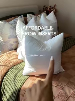 luxury bedding doesn’t have to come with a luxury price tag 🤍 these affordable inserts make my bed look so much more expensive. #throwpillows #pillows #pillowinserts #decorativepillows #inserts 