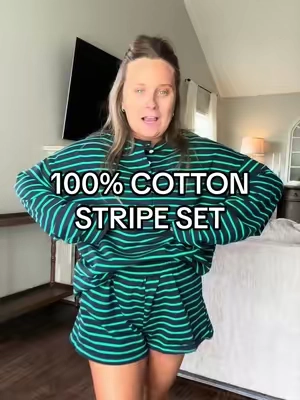The quality is 10/10 👏🏻👏🏻👏🏻 #stripedset #matchingset #fallfashiontrends #lookforless #designerinspired 
