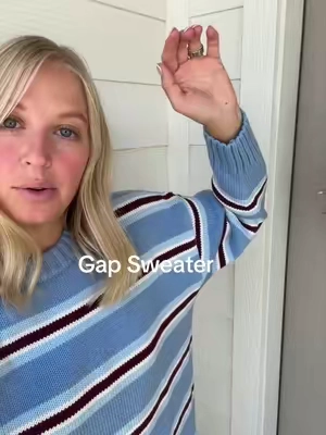 it’s 100% cotton and so comfortable #100cotton #sweater #sweaterweather #gapsweater #gap 