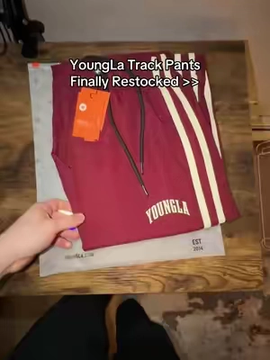 Hurry before they are gone bro #youngla #trackpants 