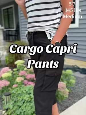 Cargo Capri pants by @YSENTO #capripantsoutfit #cargocapris #capripants #fashionover50 #tiktokshopsummersale 