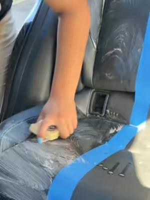 How to clean and condition leather seats! #ChemicalGuys #DetailingLife #CarDetailing #beforeafter #howto