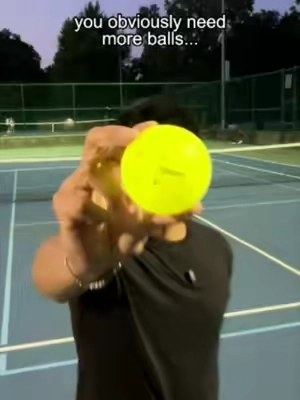 having 1-2 balls is okay! But having extra is BETTER!  #pickleball #pickleballtiktok #pickleballaddiction #allwakepickleball