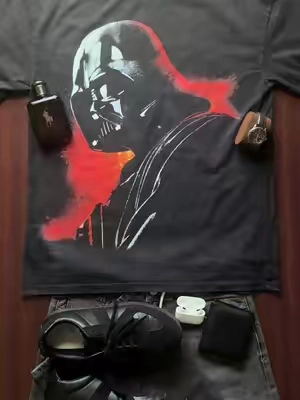 turned to the dark side #fyp #outfit #fashion #starwars #shirt 