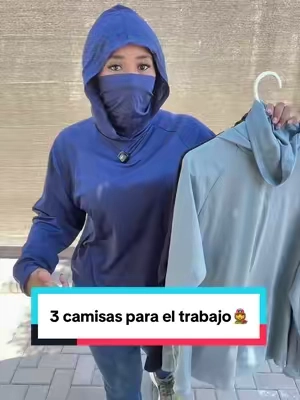 Respuesta a @4luzclarita Hoodies shirts 3 camisas o playeras con mascara cubre boca de mujer #hoodies #construction #workwear #ropadetrabajo #dealsforyoudays 