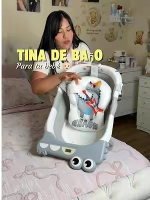 Está tina de baño para bebé está perfecta si quieres ahorrarte espacio en casa y buscas algo liviano, práctico y que le de comodidad a tu bebé. #baneradebebe #babybath #babyessentials #firsttimemom #tiktokshopsummersale  @morefeel