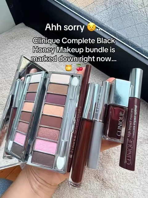 The Clinique Black Honey collection that keeps selling out for a reason. This TikTok Shop exclusive bundle includes the iconic Almost Lipstick in Black Honey plus matching makeup essentials to create that effortless, your-lips-but-better look. From soft, wearable color to an easy everyday glam, this set has everything you need in one collection. Grab it before it's gone! #Clinique #BlackHoney #CliniqueBlackHoney #makeupbundle #summerturnup 