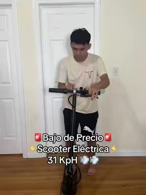 Esta es la scooter eléctrica que corre 31 KpH 💨⚡️ perfecta para trasladarse hasta tu trabajo 👌 te la dejo en el mejor precio en el carrito naranja 🥰👇🏻#scootereletrica #scooter #patinetaelectrica #patineta 