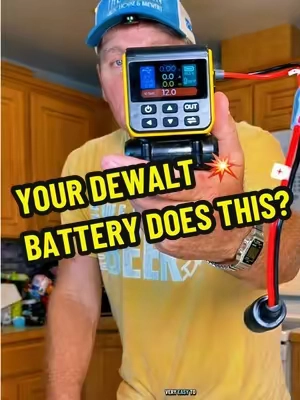 Turn your DeWalt battery into a portable power station. ⚡🔋 #ToolTok #drillbattery #TruckinToby #tiktokshopsummersale #TruckinTobyCreatorpicks @Azocekofficial 
