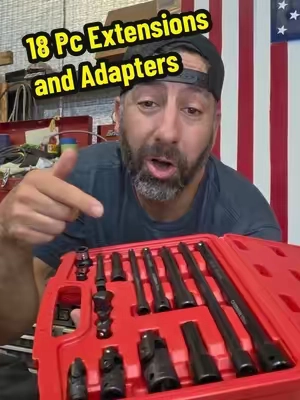 CASOMAN 18-Piece Drive Tool Accessory Set, Premium CR-V Steel with Black Phosphate Finish, Includes Socket Adapters, Extensions, Universal Joints & Impact Coupler, Professional Tools for Mechanics, Mechanic Tools @CASOMAN TOOLS #tiktokshopsummersale #summervibe #dealsforyoudays #tiktokshopdealsforyoudays #tiktokshopcreatorpicks 