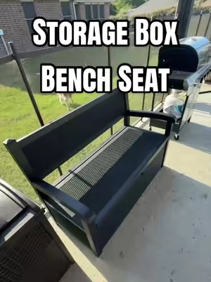 Outdoor Storage Container & Bench #outdoorstorage #storagebench 