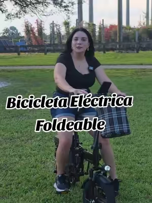 Bicicleta eléctrica foldeable, hace una autonomía de 45km por carga y la velocidad de 40km/h #bicicletaelectrica #electricbike #foldable #tiktokshopsummersale #TikTokShopStockUp 