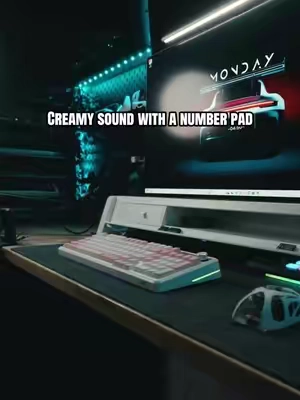The Epomaker TH99 Pro looks and sounds like a fully custom keyboard but this is how it comes right out of the box. No need to swap any switches or keycaps because it’s a banger right out of the box #thockykeyboard #creamykeyboards #gamingkeyboard #gaminggear #epomakerth99pro 