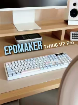 The sound… the pastel colorway… the marble RGB sides… obsessed. 🩷💙✨ #keebtok #creamykeyboards #mechanicalkeyboard #epomaker #cozydesksetup @Epomaker Keyboard 