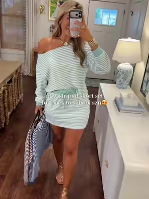 SO perfect for class, errands, just to do things around the house! So cute but comfy!🤍🤸 and loveee that it has shorts built in! Wearing size M! #boujeeonabudget #backtoschooloutfit #loungeset #matchingset #pinterestoutfit 