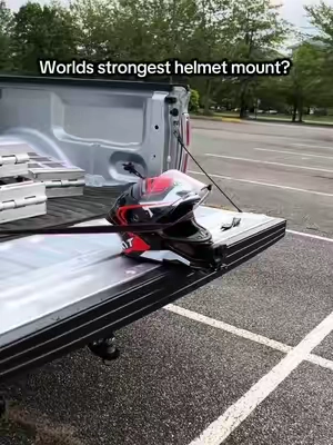 Now this is what you call a trustworthy and reliable motorcycle helmet mount.  #motorcycle #biketok #bikesoftiktok #2wheels #sportbike 