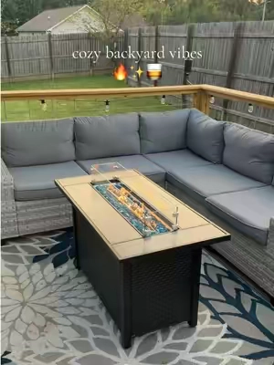 Replying to @Livingthebreezylife This patio sectional is so nice!! Perfect for our deck. * #patiofurniture #patioset #outdoorsectional #outdoorfurniture 