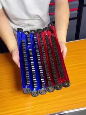 If you work on cars or do your own repairs ,this socket organizer can make your toolbox a whole lot easier to manage #diyproject #toolset #carrepair #garageorganization #mechanictools 