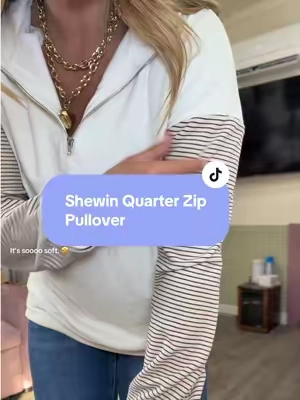 The next viral top for the fall is this quarter zip from @SHEWIN It is sooooo soft and so cute!! 