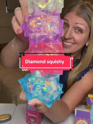 Name a prettier squishy. I’ll wait. 💎🙌🤩 #squishy #fidgettoys #squishytoy #diamondsquishy 