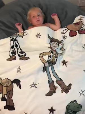 Never seen anything cuter #toystoryfan #woody #blanket 