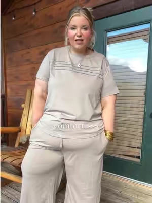 I’m a size 24W and 5’6” wearing the 4X in this plus size set! #tiktokshopcreatorpicks #tiktokshopsummersale 