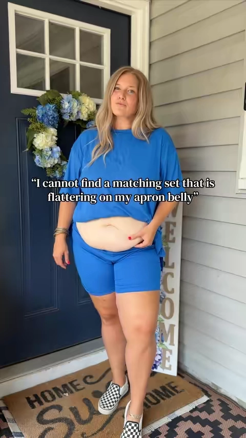 Listen... I ain't trying to step on anyone’s toes here but ✨THIS✨  is what I mean when I say I want an apron belly approved set okayyyy?!! #SummerFashion #matchingset #apronbelly #outfitinspo