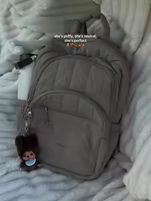 if you love soft, neutral, and function this is the one🧸🤎#TikTokShop #bagsmart #backpackaesthetic #softgirlera #tiktokmademebuyit 