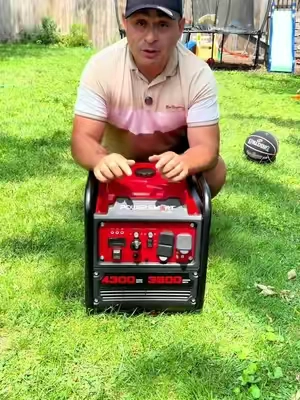 4300-4500 Watt Portable Inverter Generator, Gas Powered, CO-Sensor, Hurricane season, Lightweight and Emergency Backup, Camping, EPA #PortablelnverterGenerator #  #tiktokshopcreatorpicks #summerwins #TikTokShopSummerSale