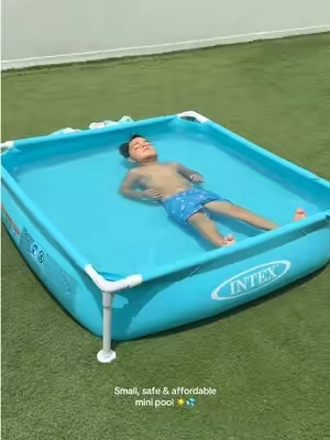 Perfect mini kids pool for endless summer fun ☀️💦🫶🏼 #SummerFun #KidsPool #BackyardFun #IntexPool #SummerEssentials