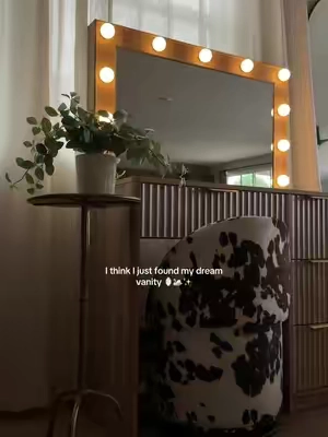 The lights changing color at the end 🥹 #vanity #Home #bathroom 