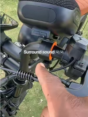 Bluetooth speaker for my bike with surround sound and crazy bass  #bluetoothspeaker  #speaker  #ebike #ebikelife #surroundsound 