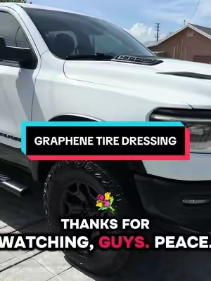GRAPHENE dressing is finally back in stock!!!🤯🔥🔥#FYP #TIRESHINE #cardetailing #TRUCKS #TIRES @Legendary Car Care 