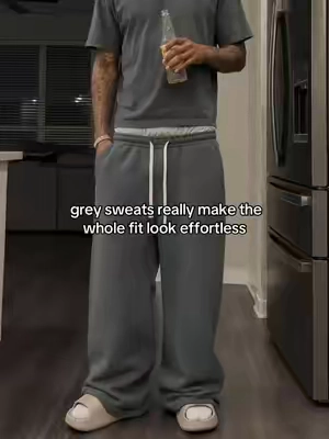 simple pair doing everything #sweatpants #baggypants #affordablefashion #fitcheck #fyp 