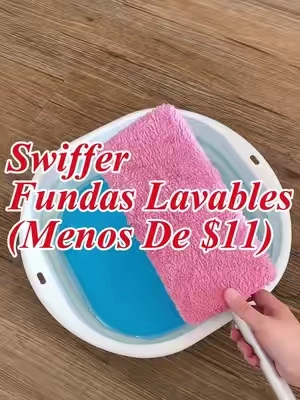 Si tienes el Swiffer verde clásico en casa, tienes que probar estas fundas de microfibra reutilizables. 🧤🧹#swiffer #swifferhack #reusablepads #CleanTok #clean 