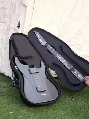 The only travel guitar you’ll ever need.😉 #aeroband #guitar #smartguitar #music #fyp 