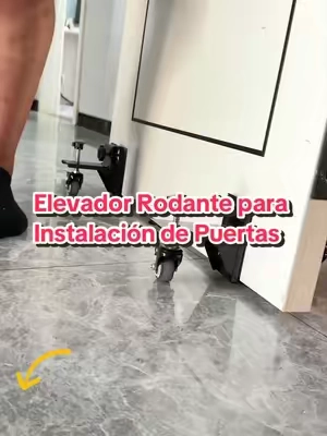 Instala puertas pesadas tú solo y sin cargar todo el peso#tooltok #diytools #homediy #DIY #diyhome 