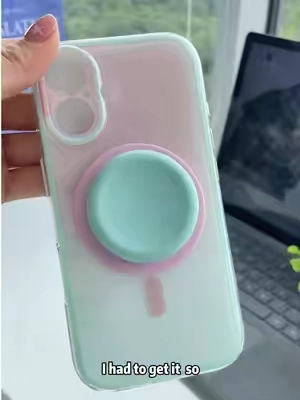 Thisdreamygradientcandycaselooksstunningfromeveryangle!Softpastelshades,supercutesummervibe.#tiktokshopsummersale#StandPhoneCase#FullButtonProtection#WirelessChargingCase#iphonecase