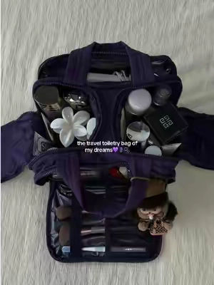 I used to need at least 4 bags for my toiletries🥹and now I only need ONE bag🤩#bagsmart #toiletrybag #travelbag #makeupbag #TikTokshopbacktoschool 