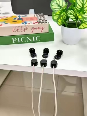 No more digging under your desk for charging cables 🔌 This magnetic cord organizer keeps your cables right where you need them — neat, accessible, and clutter-free. Perfect for your desk, nightstand, or car. #cordorganizer #desksetup #cablemanagement #tiktokfinds #homegadgets 