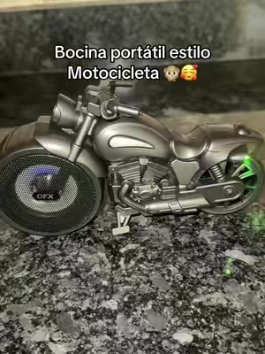 El ambiente de tu familia lo pones tú 🎶 con esta bocina portátil estilo motocicleta 🏍️🥰🎶#speakerbluetooth #bocinabluetooth #bocinaportátil #speaker 