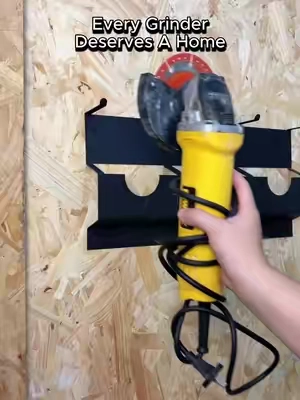Keep your angle grinders, cutting discs, and cords organized with this wall-mounted storage rack. Save workspace, reduce clutter, and keep every tool ready whenever you need it.#SummerVibes #DealsForYouDays #ToolTok #DIYProjects #GarageOrganization 