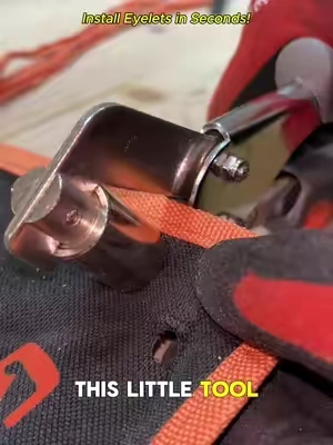 Fast eyelet installation for curtains, leather, tents, tarps, and DIY crafts. Punch, press, and secure eyelets quickly with this handy plier kit. #SummerVibes #DealsForYouDays #DIYTools #CraftingHacks #DIYProjects  