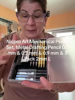 Nicpro Art Mechanical Pencil Set, Metal Drafting Pencil 0.5 mm & 0.7 mm & 0.9 mm & 3 Pack 2mm L#paratiiiiiiiiiiiiiiiiiiiiiiiiiiiiiii #tiktokshopsummersale #TikTokShopp 