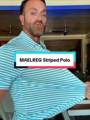 The MAELREG Men’s Striped Polo combines a classic striped design with lightweight, breathable performance fabric that keeps you cool whether you’re at the golf course, the office, or out for the weekend. The athletic fit, soft stretch material, and moisture-wicking fabric make it easy to move without feeling restricted. It pairs just as well with jeans as it does with shorts or dress pants, making it one of those shirts you’ll keep reaching for. #menspoloshirt #poloshirt #golfshirt #mensstyle #mensfashion 
