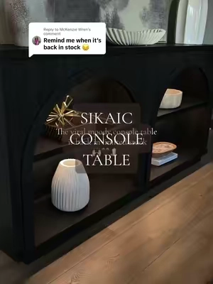 Replying to @McKenzie Wren if you want this I would not wait! It already sold out once! #tiktokshopsummersale #consoletable #entrywaytable #homedecor 