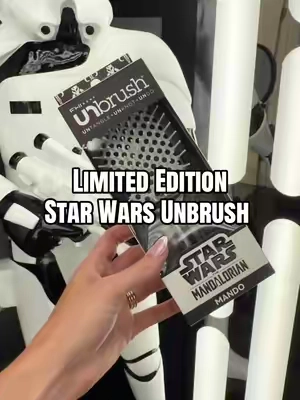 Limited edition Star Wars Unbrush. The best hairbrush for tangles and for the Star Wars fan.  #unbrush #starwars #starwarsunbrush #hairbrush #detanglingbrush 